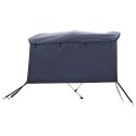 VidaXL Daszek bimini ze ściankami, 3 pałąki, 183x(137-152)x137 cm