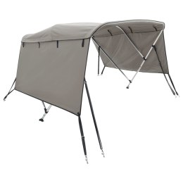 VidaXL Daszek bimini ze ściankami, 3 pałąki, 183x(137-152)x137 cm