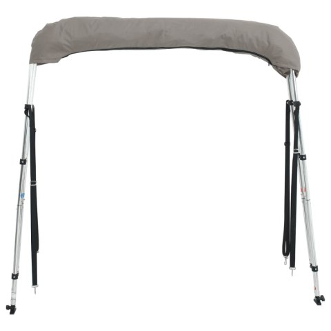 VidaXL Daszek bimini ze ściankami, 3 pałąki, 183x(137-152)x137 cm