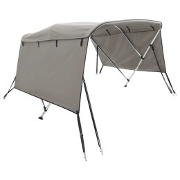 VidaXL Daszek bimini ze ściankami, 3 pałąki, 183x(170-182)x137 cm