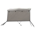 VidaXL Daszek bimini ze ściankami, 3 pałąki, 183x(170-182)x137 cm