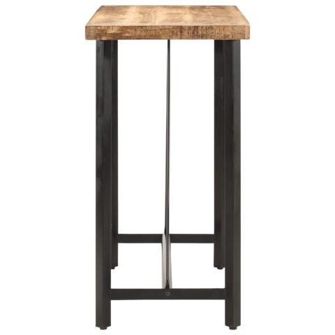 VidaXL Stolik barowy, 110x55x107 cm, lite drewno mango i żelazo
