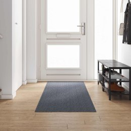 VidaXL Chodnik dywanowy Szary 80 x 300 cm tkanina