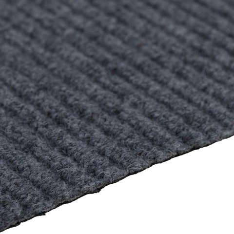 VidaXL Chodnik dywanowy Szary 80 x 300 cm tkanina