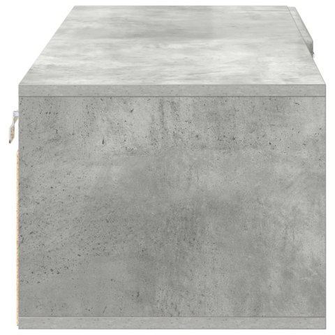 VidaXL Drewniana szafka Wysoki połysk biały 100,5 x 39 x 30 cm