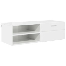VidaXL Drewniana szafka z szufladą Betonowy szary 100,5 x 39 x 30 cm