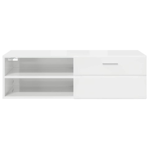 VidaXL Drewniana szafka z szufladą Betonowy szary 100,5 x 39 x 30 cm