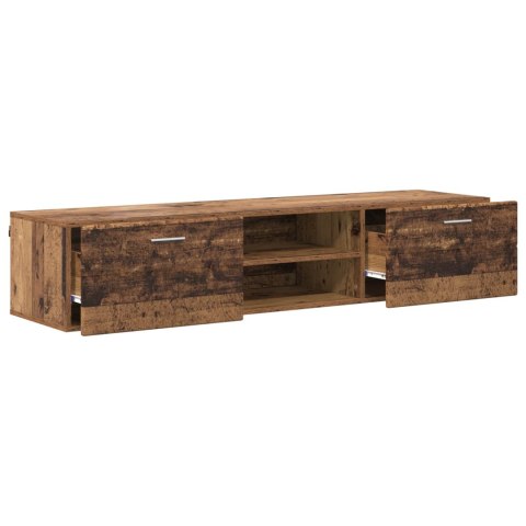 VidaXL Drewniana szafka z szufladą Stare drewno 150 x 39 x 30 cm