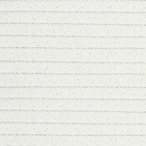 VidaXL Kosz do przechowywania, brązowo-biały, Ø40x25 cm, bawełna