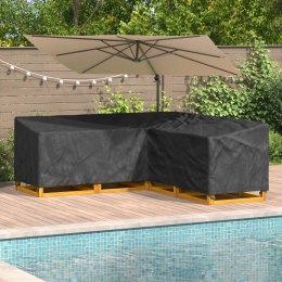 VidaXL Pokrowiec na meble Czarny 220 x 220 x 80 cm Tkanina Oxford 420D