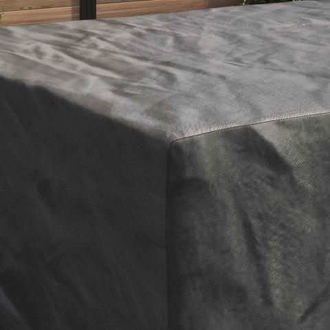 VidaXL Pokrowiec na meble Gładki Czarny 305 x 190 x 85 cm 600D