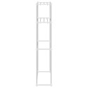 VidaXL Półka na pralkę Biały 70 x 27 x 136 cm Aluminium
